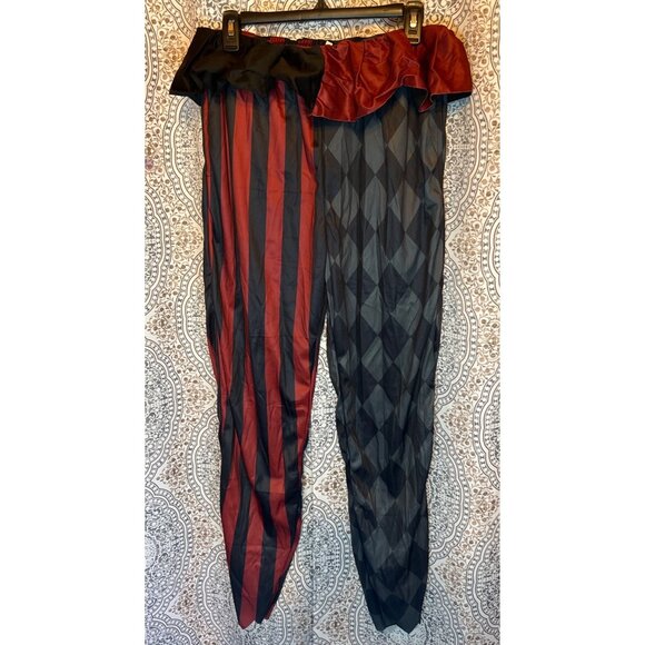 Spooktacular Creations Womens Scary Jester Halloween Costume M Red Black - Picture 6 of 9